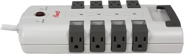 Alt view image 3 of 6 - Rosewill RHSP-13007 Rotating Power Surge Block, 180° Rotating 12-Outlets, 2-in-1 Power and Circuit Breaker Switch, 4230 Joules
