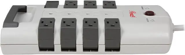 Alt view image 5 of 6 - Rosewill RHSP-13007 Rotating Power Surge Block, 180° Rotating 12-Outlets, 2-in-1 Power and Circuit Breaker Switch, 4230 Joules
