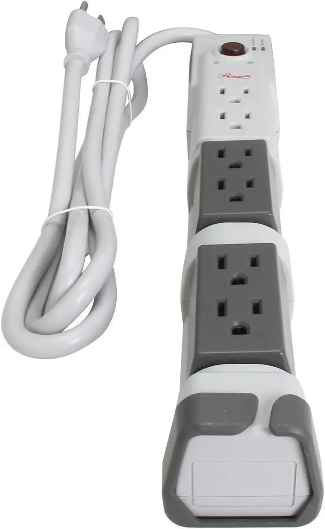 Alt view image 2 of 6 - Rosewill RHSP-13009 6 Feet 6 Outlets 1400 Joules Surge Protector