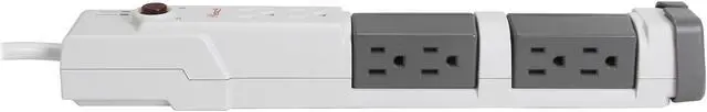 Alt view image 5 of 6 - Rosewill RHSP-13009 6 Feet 6 Outlets 1400 Joules Surge Protector