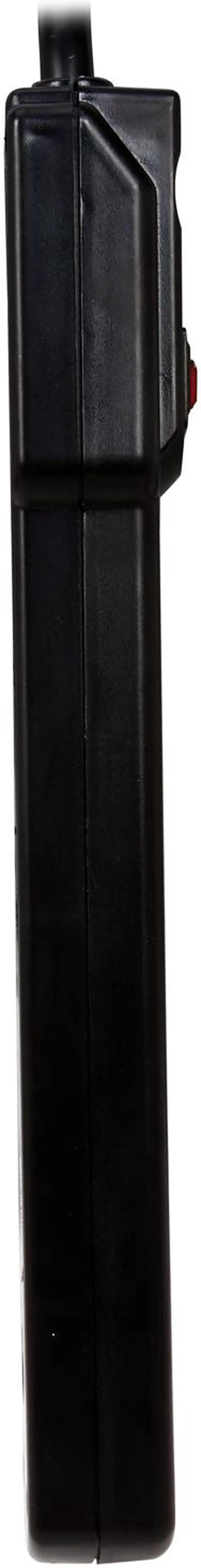 Alt view image 3 of 5 - Rosewill RPS-110BL - 6-Outlet Power Strip - Black, 125V Input Voltage, 1875 Watts Maximum Power, 3 Feet Cord