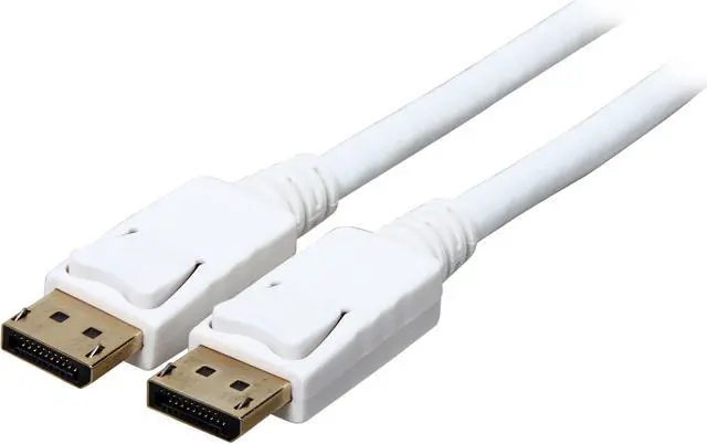 Main image of Rosewill RCDC-14001 3 ft. White DisplayPort Male to DisplayPort Male 28AWG High Bit-rate 2 DisplayPort Cable Male to Male
