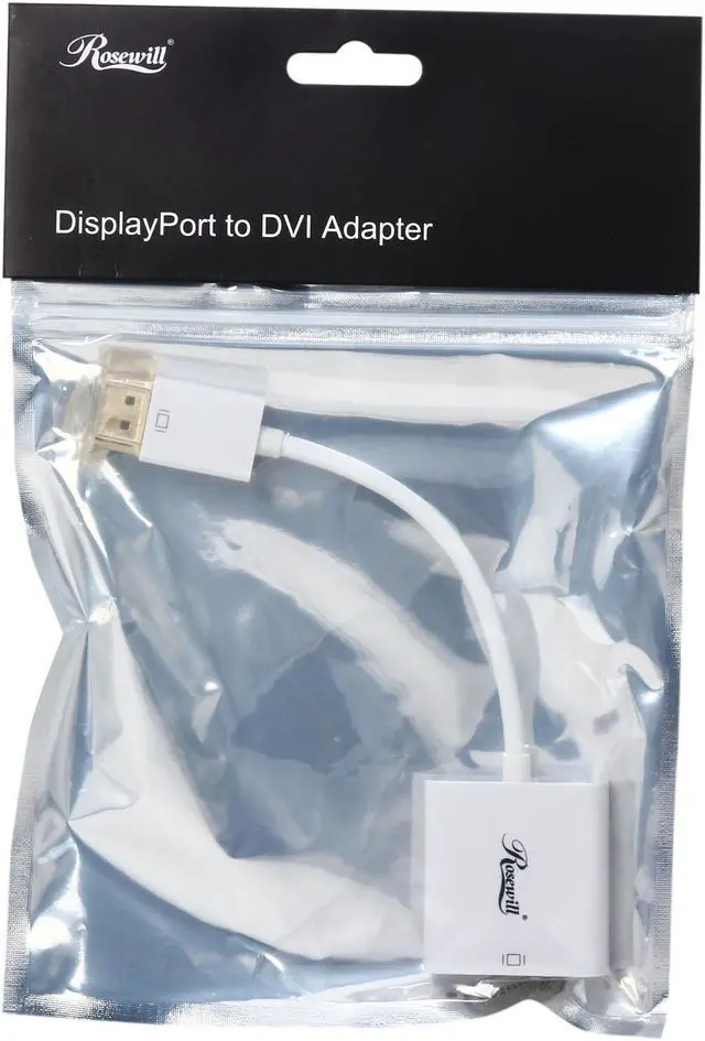 Alt view image 3 of 3 - Rosewill RCDC-14034 DisplayPort Male to DVI Female Adapter