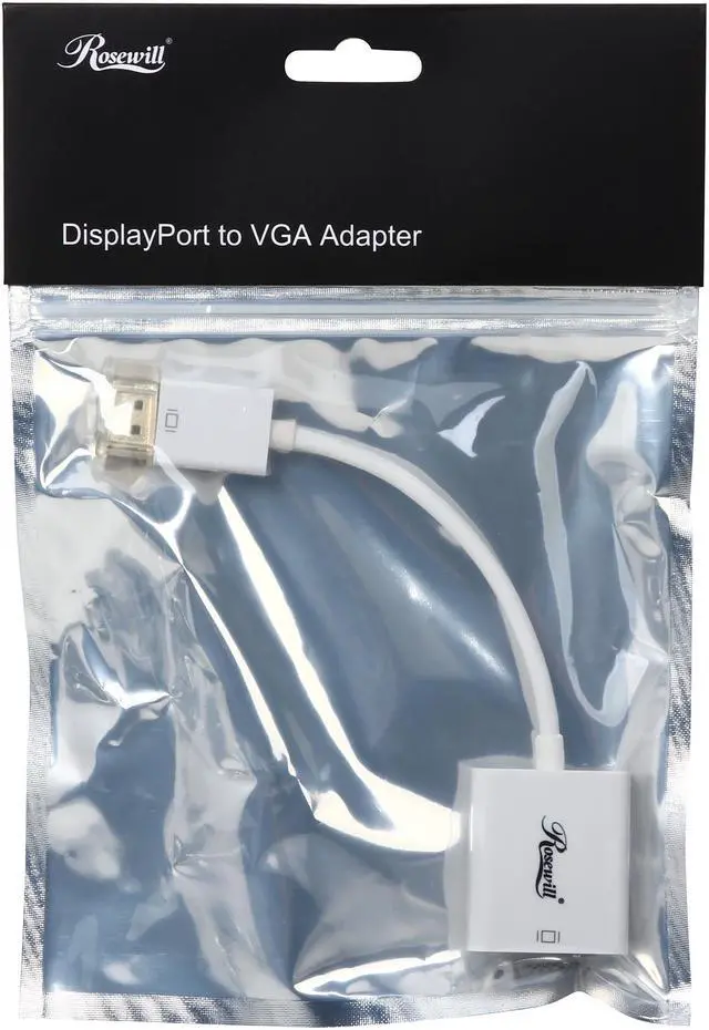 Alt view image 3 of 3 - Rosewill RCDC-14035 DisplayPort Male to VGA Female Adapter