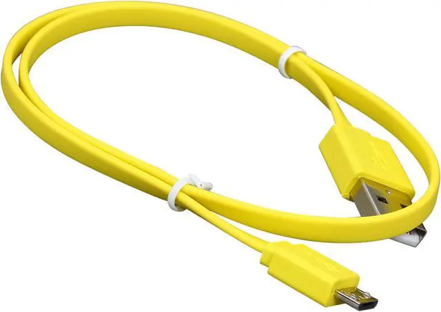 Alt view image 2 of 3 - Rosewill RMU-1.5YL - 1.5-Foot USB 2.0 A Male to Micro B (5-Pin) Male Cable - Yellow