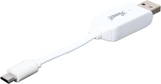 Alt view image 3 of 4 - Rosewill Model ROTG-14004 - 4-Inch OTG Card Reader & USB Charging Cable - White