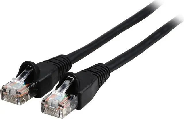Main image of Rosewill RCAT5E-3BK 3 ft. Cat 5E Black 24AWG, Bare Stranded Copper 350MHZ UTP Ethernet Patch Cord