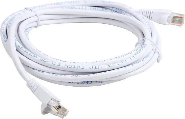 Alt view image 2 of 3 - Rosewill RCAT5E-14WH 14 ft. Cat 5E White 24AWG, Bare Stranded Copper 350MHZ UTP Ethernet Patch Cord
