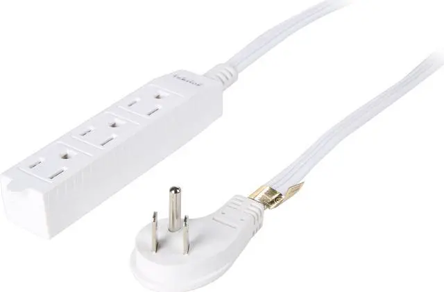 Alt view image 2 of 5 - Rosewill 3-Outlet 6-Foot Power Strip 2-Pack RHSP-17003 - White