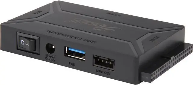 Main image of Rosewill RCUC-18001 USB 3.0 TO SSD / SATA / IDE 2.5 / 3.5 / 5.25-INCH Hard Drive Converter With UL Power Supply & LED Activity Lights (10TB Support)