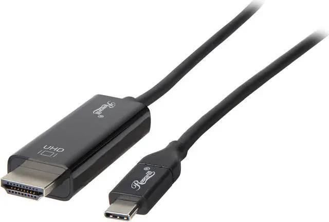 Main image of Rosewill RC-UC-HC USB C to HDMI Cable(4K@60Hz), USB Type-C to HDMI Cable [Thunderbolt 3 Compatible] for MacBook Pro 2018/2017, MacBook Air/iPad Pro 2018, Surface Book 2, Samsung S10, and More 6 ft./1.8m
