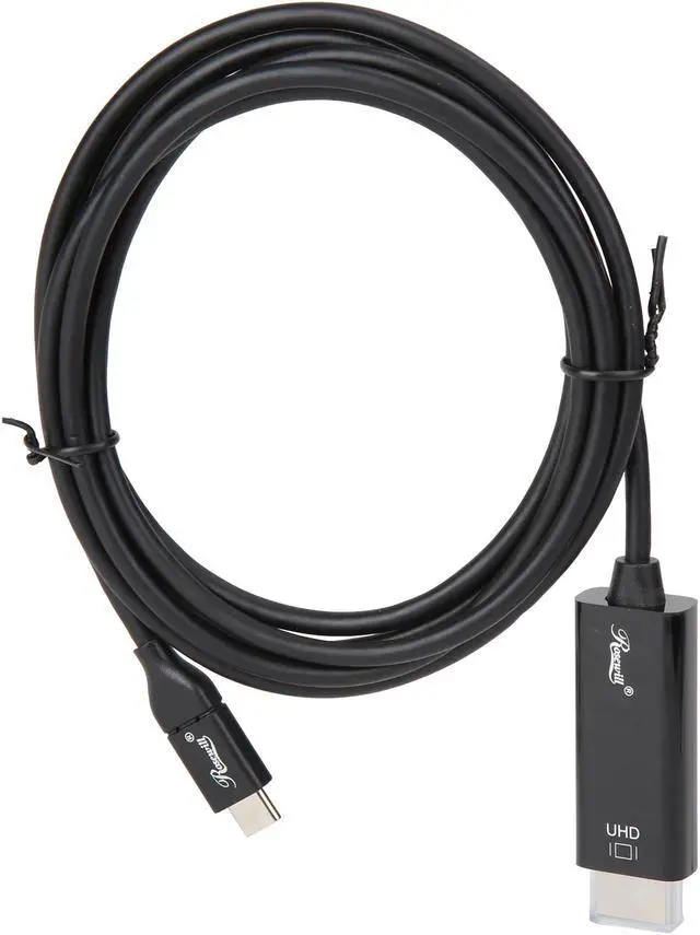 Alt view image 2 of 3 - Rosewill RC-UC-HC USB C to HDMI Cable(4K@60Hz), USB Type-C to HDMI Cable [Thunderbolt 3 Compatible] for MacBook Pro 2018/2017, MacBook Air/iPad Pro 2018, Surface Book 2, Samsung S10, and More 6 ft./1.8m