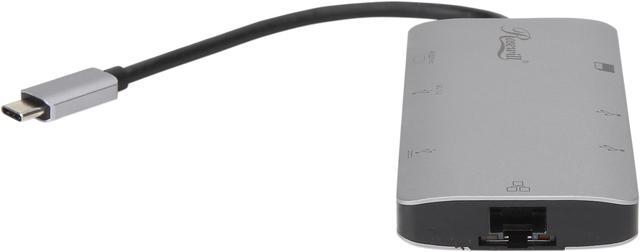 Alt view image 3 of 6 - Rosewill RC-UC-M8 USB C Hub, 8-In-1 Type C Hub with Ethernet Port, 4K USB C to HDMI, 3 USB 3.0 Ports, SD/TF Card Reader, USB-C Power Delivery, Portable for Mac Pro and Other Type C Laptops