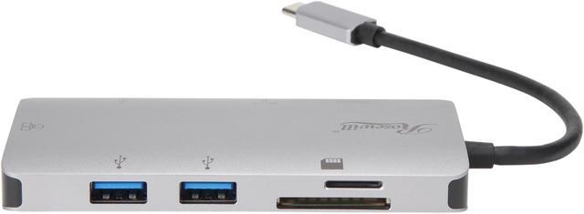 Alt view image 4 of 6 - Rosewill RC-UC-M8 USB C Hub, 8-In-1 Type C Hub with Ethernet Port, 4K USB C to HDMI, 3 USB 3.0 Ports, SD/TF Card Reader, USB-C Power Delivery, Portable for Mac Pro and Other Type C Laptops