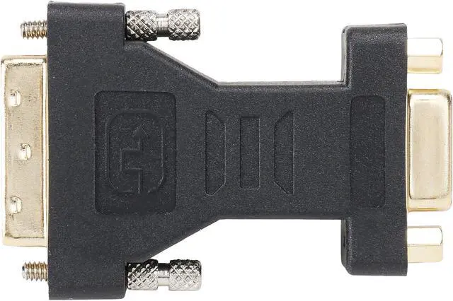 Alt view image 5 of 5 - Rosewill EA-AD-DVI2VGA-MF Black Color Dual Link DVI-I(24+5) Male to VGA Female Analog Video Adapter,Gold Plated,M-F