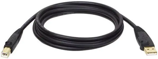 Main image of Tripp Lite U022-010 Black USB 2.0 Gold Plated A to B Device Cable - 10 ft.