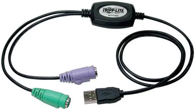 Main image of Tripp Lite USB to PS/2 Adapter - Keyboard and Mouse (B015-000)