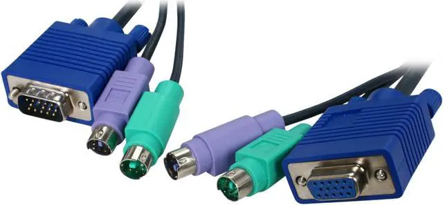 Alt view image 2 of 3 - TRIPP LITE 6 ft. PS2 Super-Flex 3-IN-1 Cable Kit for KVM Switches P753-006