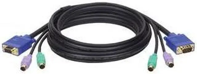 Main image of TRIPP LITE 10 ft. PS/2 Super-Flex 3-IN-1 Cable Kit for KVM Switches P753-010