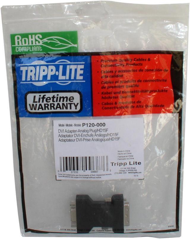 Alt view image 3 of 3 - Tripp Lite DVI to VGA Cable Adapter, DVI-A to HD15 M/F (P120-000)