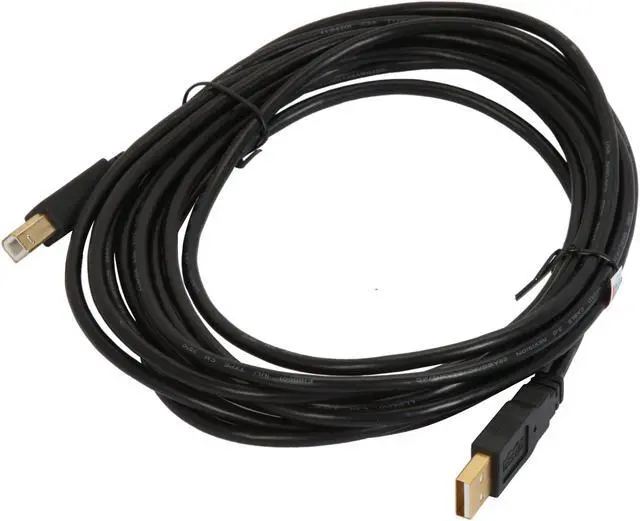 Alt view image 2 of 3 - Tripp Lite U022-015 Black USB 2.0 Hi-Speed A/B Cable (M/M)