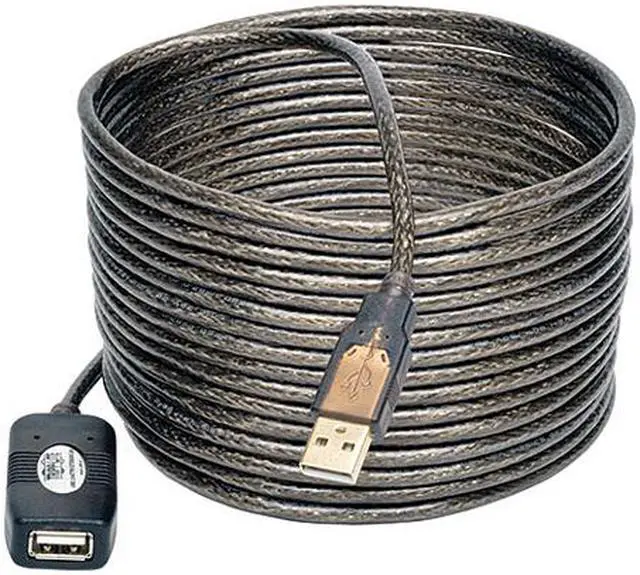 Alt view image 2 of 2 - Tripp Lite USB 2.0 Hi-Speed Active Extension Repeater Cable (M/F), USB Type-A, 5M (16 ft.) (U026-016)