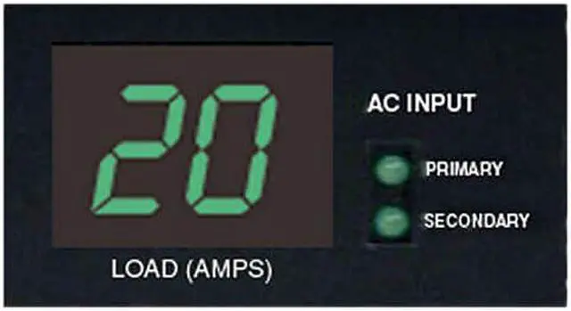 Alt view image 5 of 5 - Tripp Lite 1.9 kWatts Single-Phase ATS / Switched PDU with LX Platform Interface, 120V Outlets (16 x 5-15/20R), 2 x L5-20P / 5-20P 12.0 Feet 120V Inputs, 1U Rack-Mount, TAA (PDUMH20ATNET)
