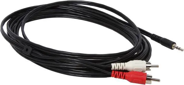 Alt view image 2 of 3 - Tripp Lite P314-012 Audio Y Splitter Adapter 3.5MM Plug/2 RCA Plugs Male to Male
