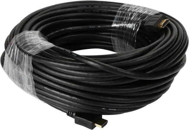 Alt view image 2 of 3 - Tripp Lite Standard Speed HDMI Cable, 1080p, Digital Video with Audio (M/M), Black, 100-ft. (P568-100)