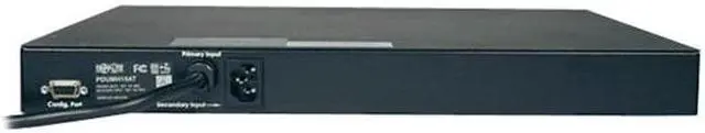 Alt view image 2 of 3 - Tripp Lite Metered PDU with ATS, 15A, 8 Outlets (5-15R), 120V, 2 5-15P, 100 - 127 V Input, 2 12 ft. Cords, 1U Rack-Mount Power, TAA (PDUMH15AT)