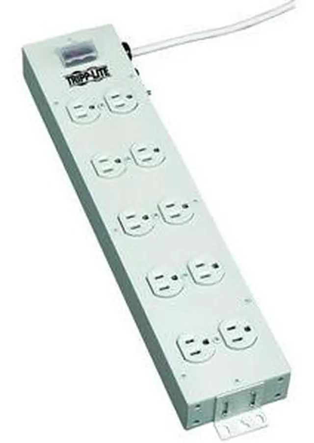 Main image of TRIPP LITE TLM1015NC 10 Outlets Power Strip 120V Input Voltage 1800 W Maximum Power 15 ft. Cord Length