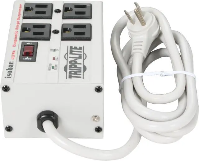 Alt view image 3 of 5 - Tripp Lite IBAR4-6D 4 Outlets 3330 Joules 6' Cord Isobar Premium Surge Suppressor