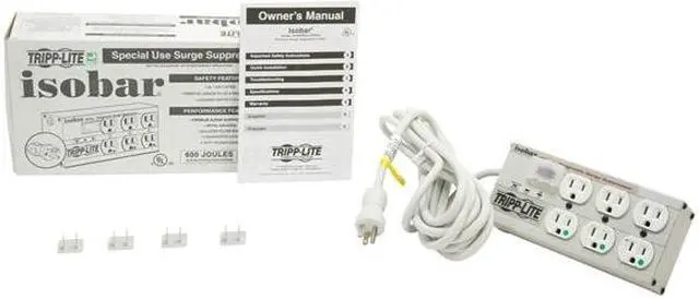 Alt view image 4 of 4 - Tripp Lite ISOBAR6ULTRAHG 15ft. Cord 6 Outlets 3330 Joules Surge Suppressors