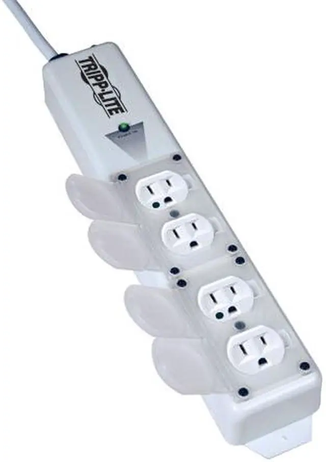 Main image of Tripp Lite 4 Outlets Medical-Grade Power Strip, 15A Hospital Grade Outlets, 15 Feet Cord UL60601-1 For Patient-Care Area (PS-415-HGULTRA)