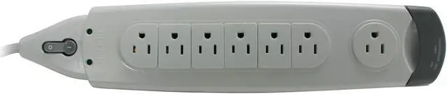Alt view image 2 of 6 - BELKIN F9H710-06 6.0 Feet 7 Outlets 1045 Joules SurgeMaster Home Series