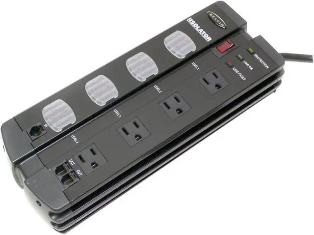 Alt view image 2 of 4 - BELKIN F5C980-TEL 12 Feet 8 Outlets 2960 joules Power Surge Protector