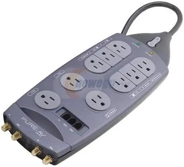 Main image of Belkin Pure AV F9A923-08 Home Theater Surge Protector w/ 9 Outlets, 8FT
