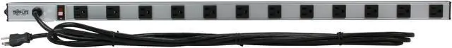 Alt view image 2 of 3 - TRIPP LITE PS3612 12 Outlets Power Strip 120V Input Voltage 1800 W Maximum Power 15 ft. Cord Length