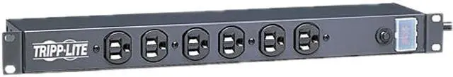 Main image of Tripp Lite 1U Rack-Mount Power Strip, 12-Outlets, 15 Ft. Cord (RS-1215)