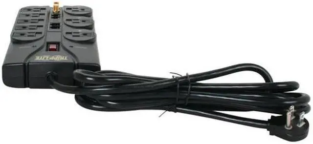 Alt view image 4 of 11 - Tripp Lite TLP810NET 8 Outlets 3240 Joules 10' Cord with Tel/DSL/Coax Protect It! Surge Suppressor