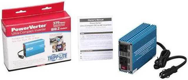 Alt view image 6 of 10 - Tripp Lite 375 W Car Power Inverter with 2 Outlets, Auto Inverter, Ultra Compact (PV375)