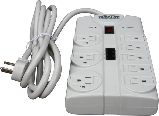 Alt view image 5 of 6 - Tripp Lite TLP808TEL 8 Outlets 2160 Joules 8' Cord Protect It! Surge Suppressor