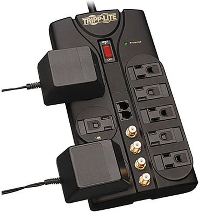 Alt view image 2 of 2 - Tripp Lite TLP810SAT 10ft. Cord 8 Outlets 3240 Joules Protect It! Surge Suppressor