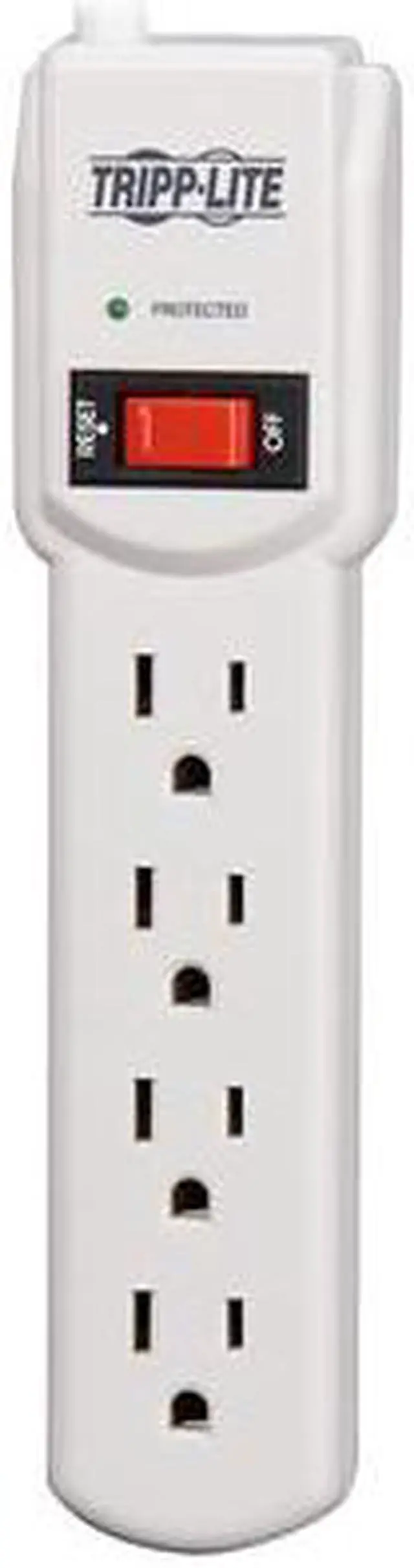 Alt view image 3 of 4 - TRIPP LITE TLP404 4 Feet 4 Outlets 450 joules Surge Suppressor