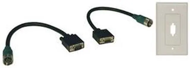 Main image of Tripp Lite EZA-VGAX-2 Easy Pull Type-A Connectors - M/F set of VGA with Faceplate