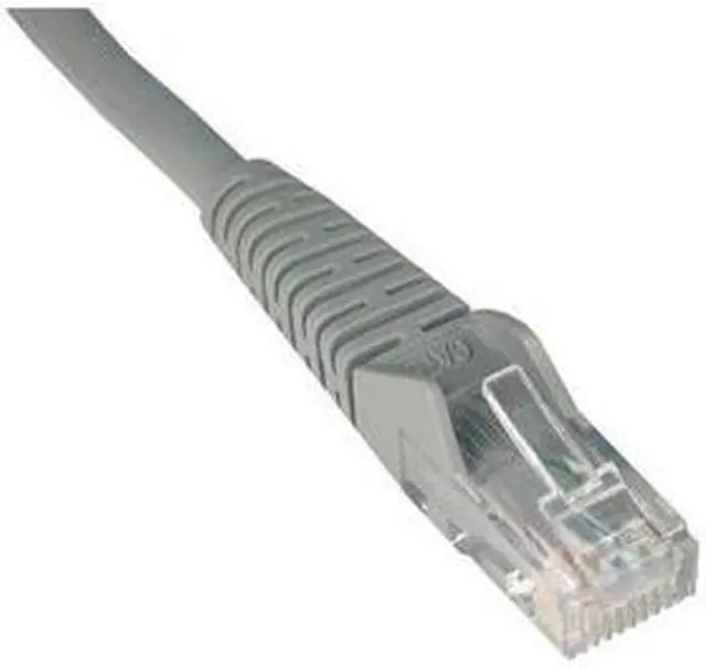 Main image of TRIPP LITE N001-003-GY 3 ft. Cat 5E Gray Snagless Cat5e Molded Patch Cable