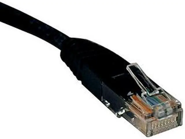 Main image of TRIPP LITE N002-010-BK 10 ft. Cat 5E Black Cat5e 350MHz Molded Patch Cable