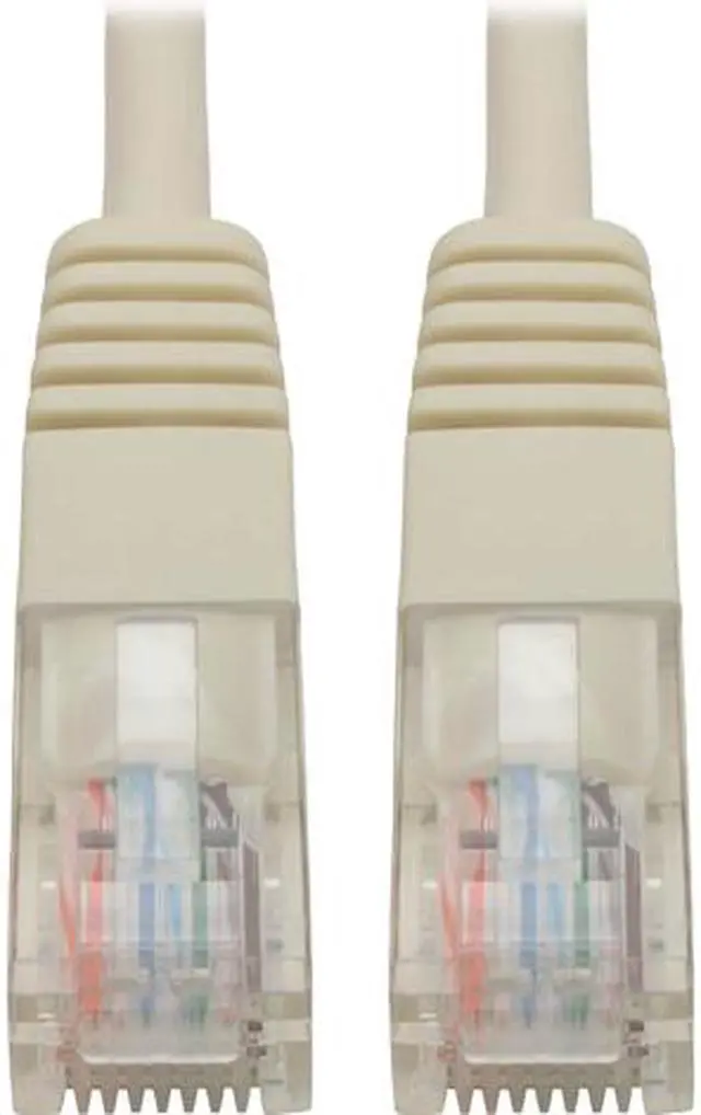 Main image of Tripp Lite Cat5e 350MHz Molded Patch Cable (RJ45 M/M) - White, 10-ft. (N002-010-WH)
