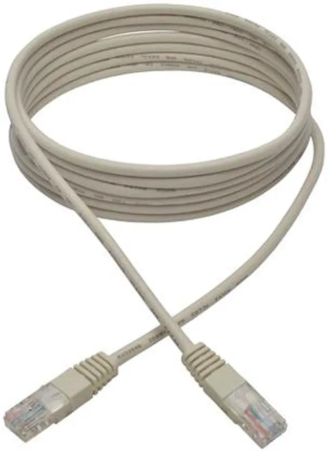 Alt view image 2 of 5 - Tripp Lite Cat5e 350MHz Molded Patch Cable (RJ45 M/M) - White, 10-ft. (N002-010-WH)