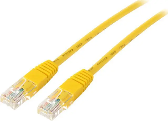 Main image of TRIPP LITE N002-025-YW 25 ft. Cat 5E Yellow Cat5e 350MHz Molded Patch Cable